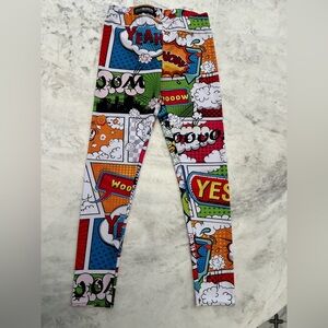 GEARBUNCH Pink Sugar Skull Leggins. Size XS